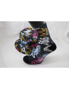 gorro negro planetas,festivales,conjuntado calcetines, Ocommers