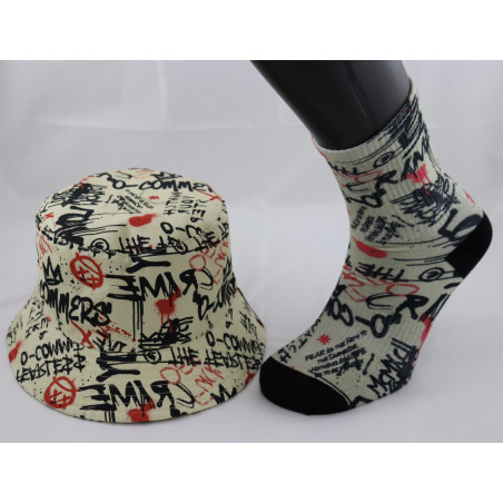 pack gorro59 y calcetines kaquis