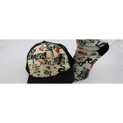 pack gorra y calcetines caquis